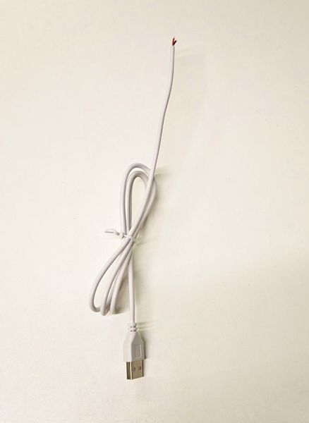Шнур USB 2.0, білий 1 м 80 фото