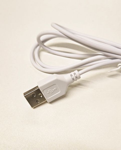 Шнур USB 2.0, з кнопкою, білий 1,5 м 80 фото