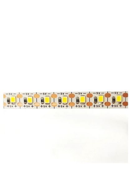 Світлодіодна LED стрічка 5V 2835 120шт/м IP20 Холодний білий (6000-6500K) 1 фото
