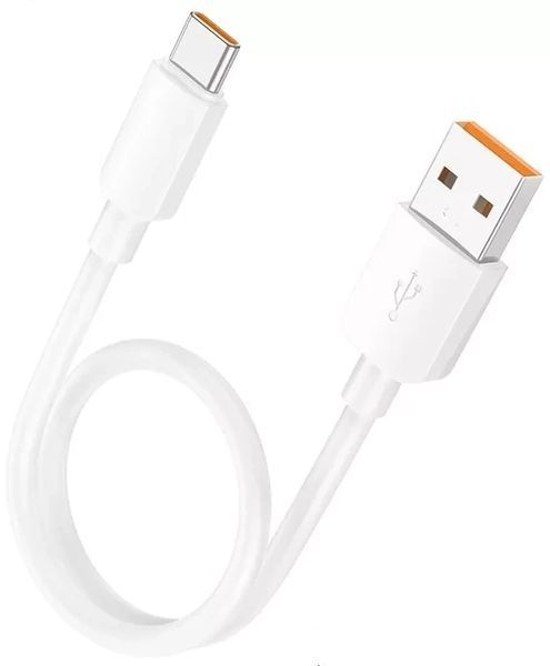 Кабель USB 2.0 - Type-C, 6А, белый 0,5 м 80 фото