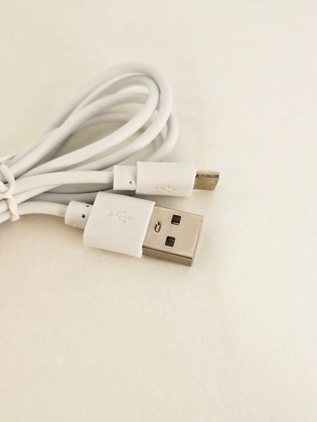 Кабель USB 2.0 - micro USB, белый, 0,8 м КМ1 фото