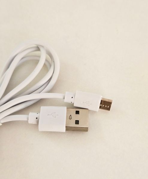Кабель USB 2.0 - micro USB, белый, 0,8 м КМ1 фото
