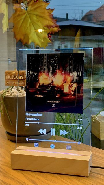 Скляні постери з кольоровою підсвіткою. Дизайн Apple Music PRGBA5 фото